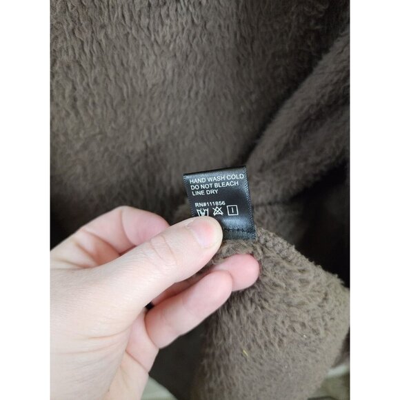 Cherish Womens M Hooded Brown Fleece Sherpa Vest With Pockets - Picture 7 of 7